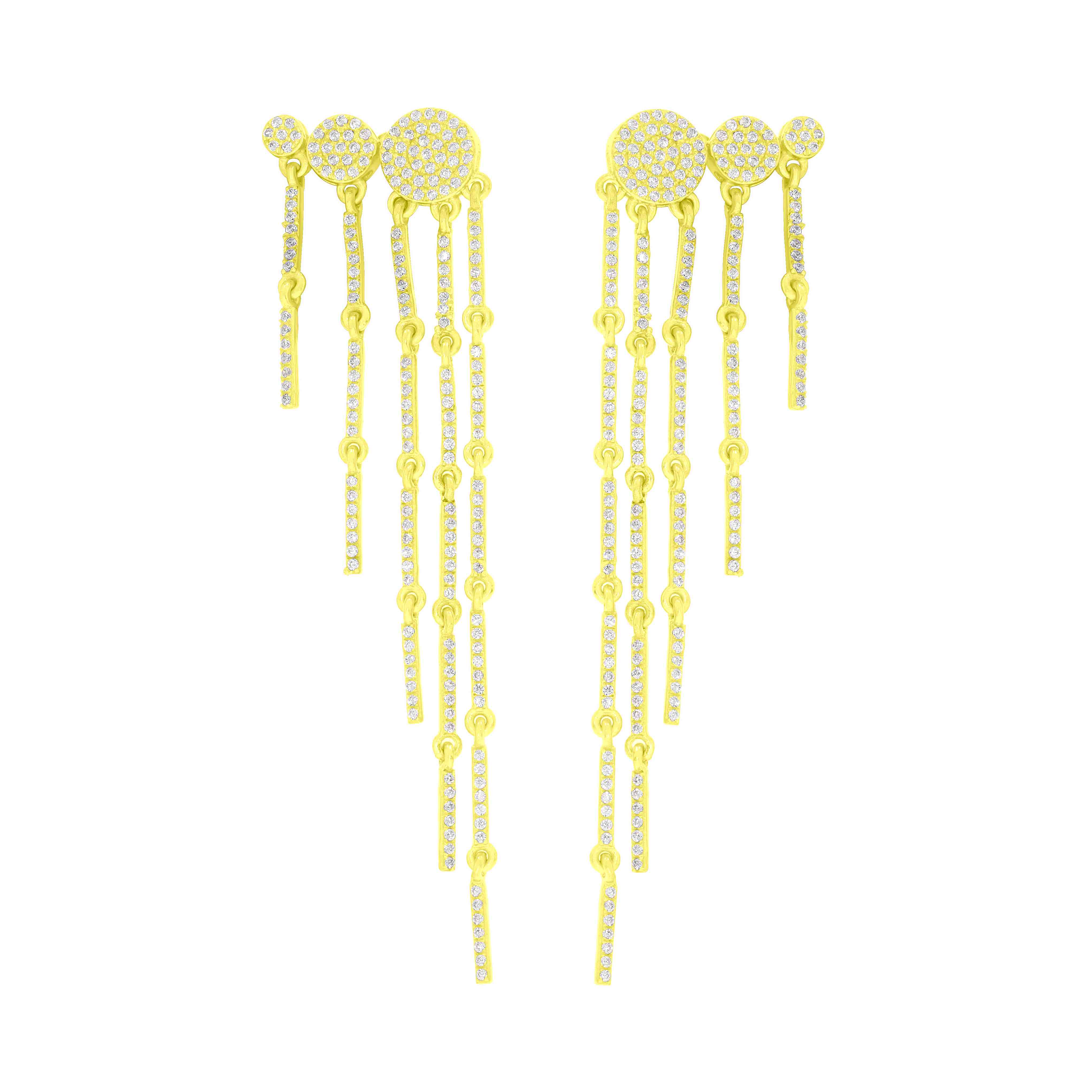 Diamond Fringe Drop Earrings ER21545A